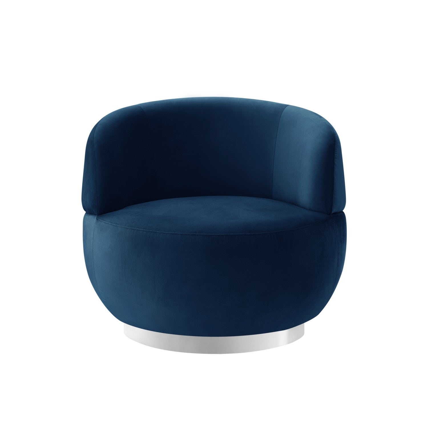 Kassandra Modern Accent Chair Swivel Chrome Base for Living Room ...