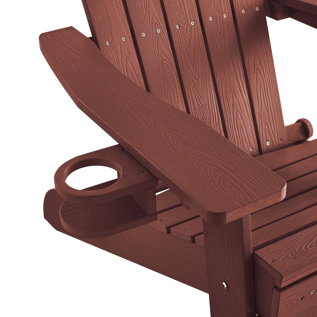 Inspired Home Cal Adirondack Chair  Brick 8