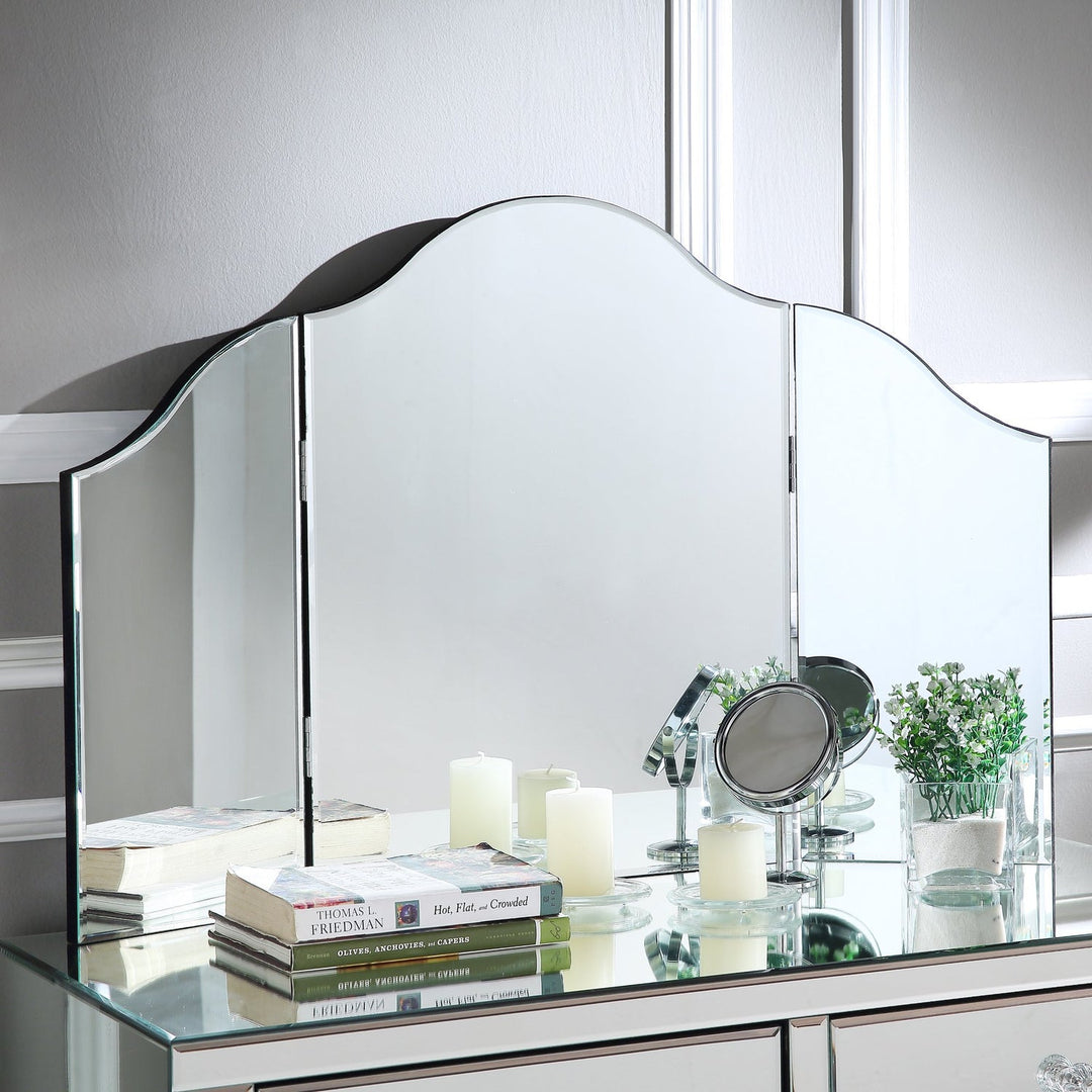 Jewelry Furniture - Amaris Mirrored Corner Vanity Set
