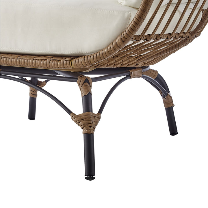 Inspired Home Vince Patio Chair  Ivory 4
