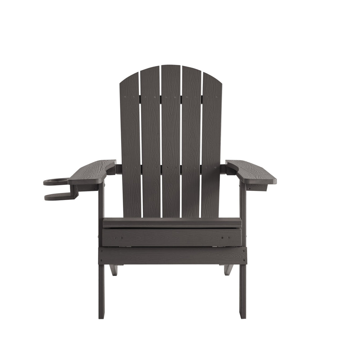 Inspired Home Cal Adirondack Chair  Charcoal Grey 5
