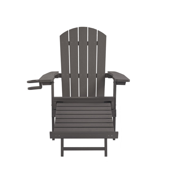 Inspired Home Cal Adirondack Chair  Charcoal Grey 4