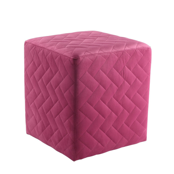 Ottoman - Alexis Velvet Cube Ottoman