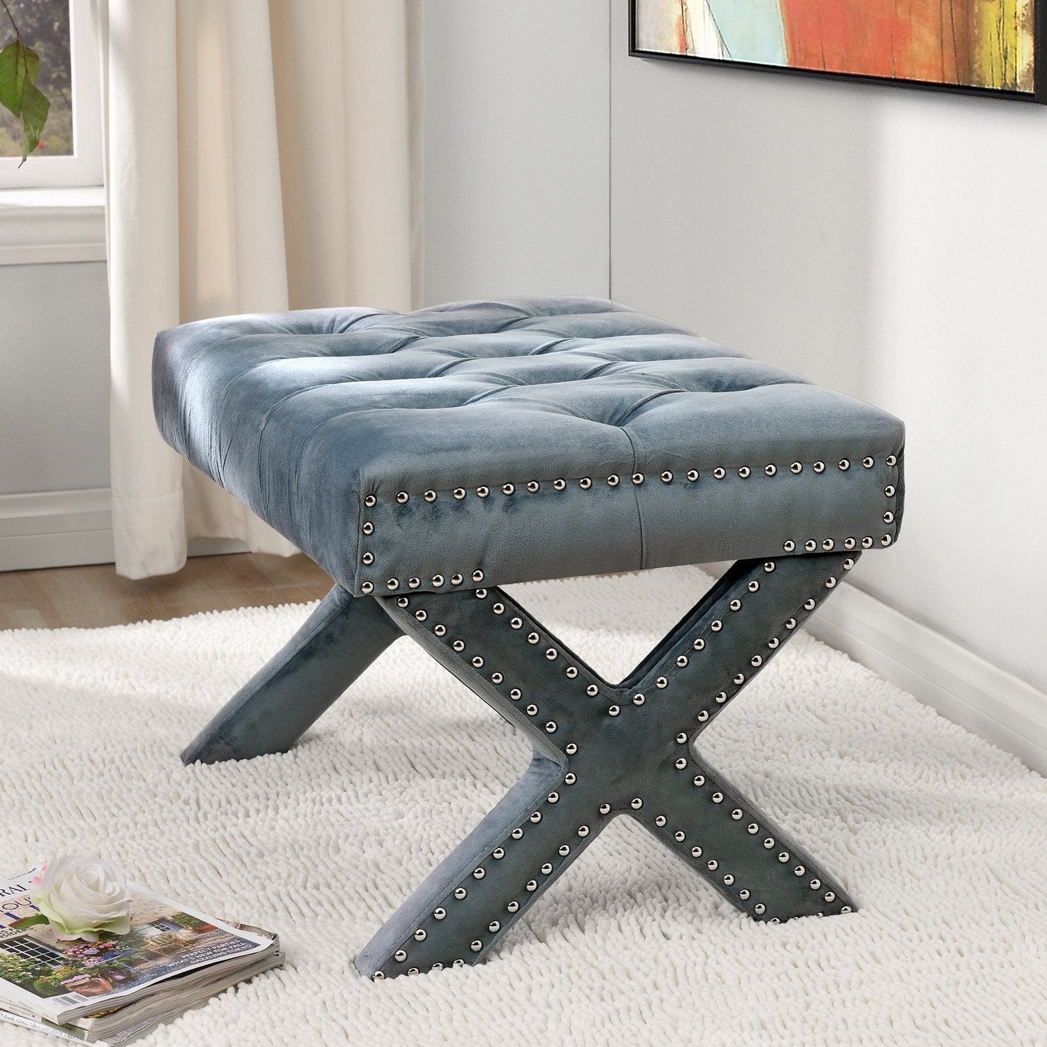 X ottoman deals bench