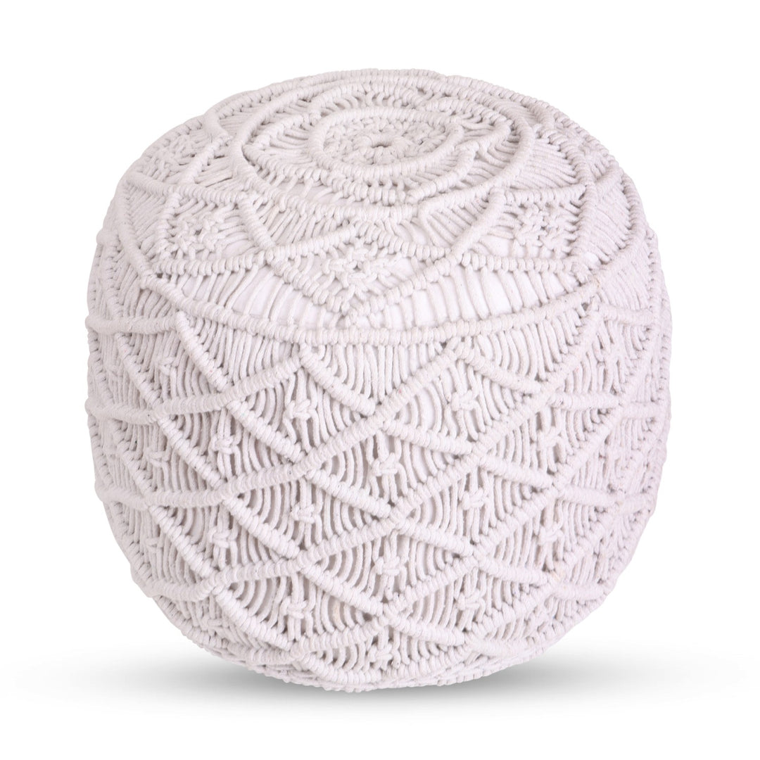 Carlie Hand Knitted Pouf
