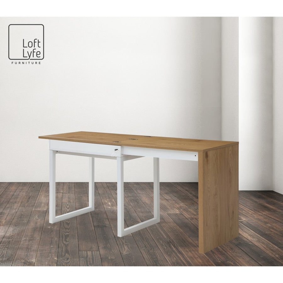 Melvin Modern Desk Extendable, Space Saving Design 2 Top Open Storage ...