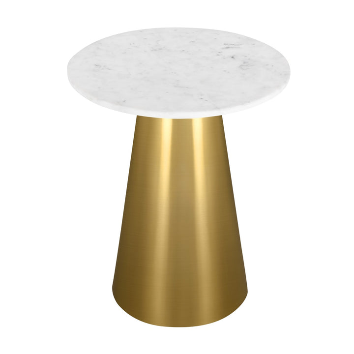 Inspired Home Zyler Marble Side Table Gold Main