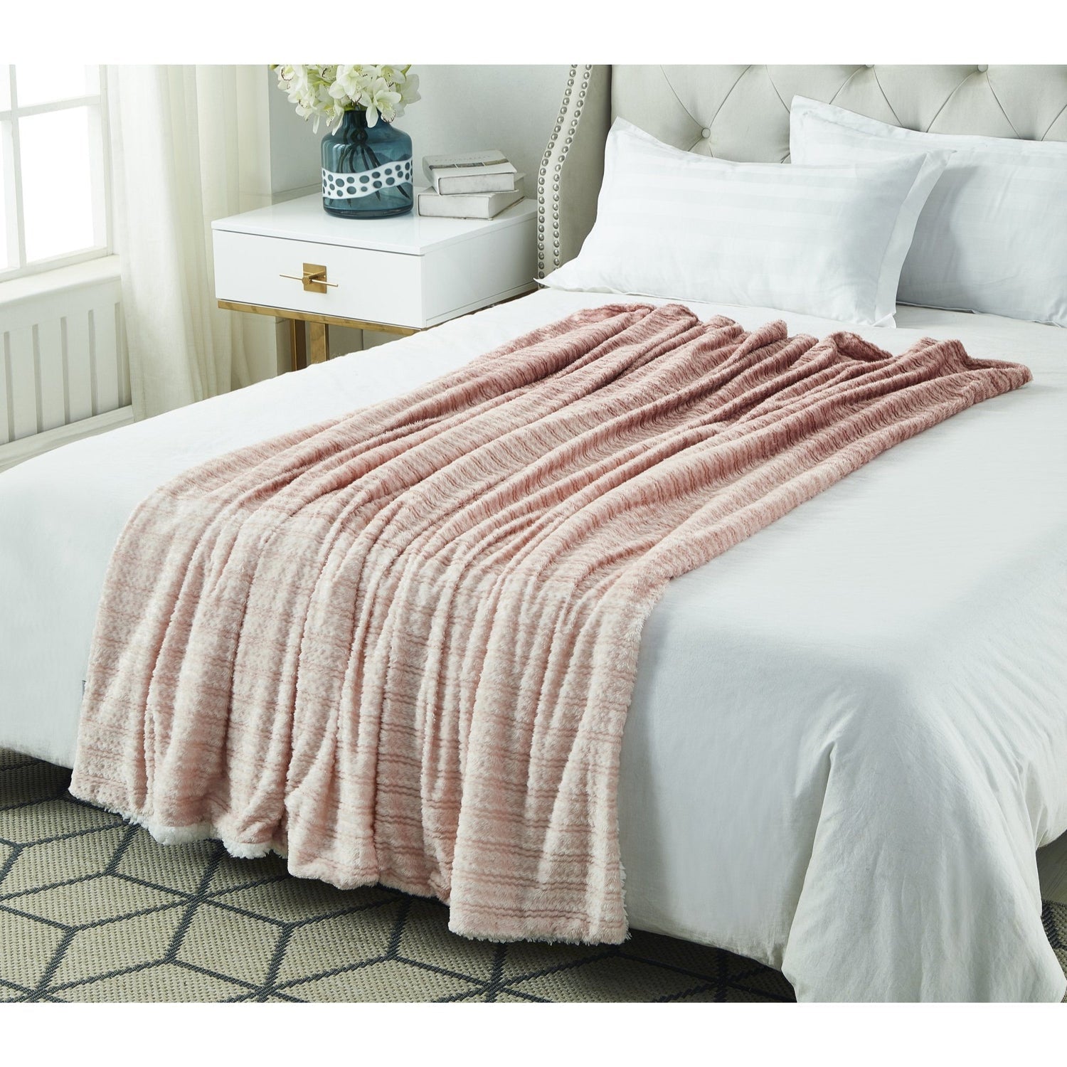 Ombre Modern Throw Super Soft Cozy for Bedroom Inspired Home