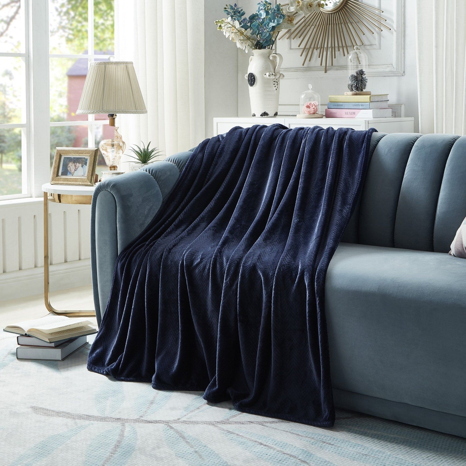 Jacquard throw online