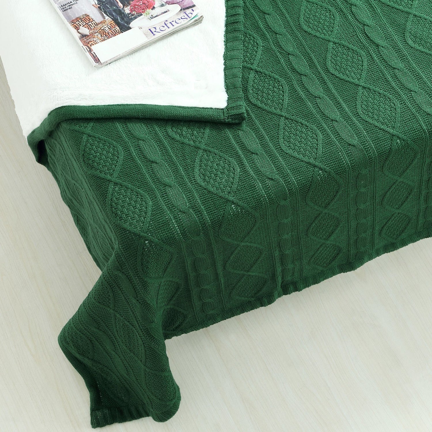 Hunter green 2024 throw blanket