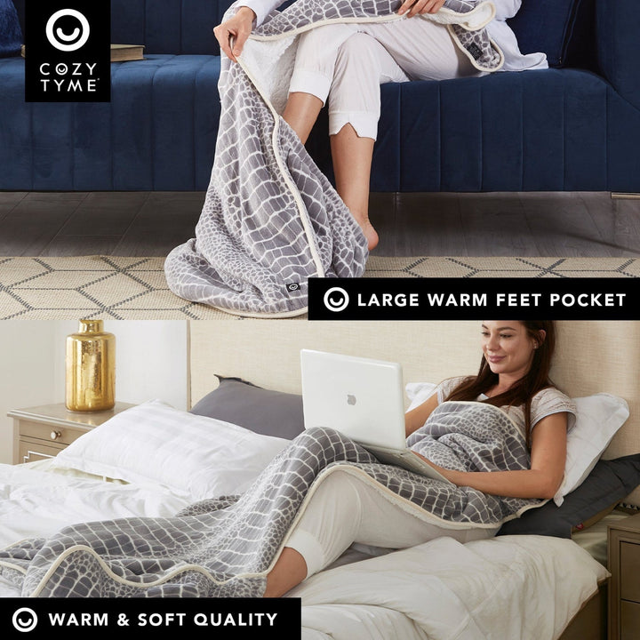 Toyah Blanket With Feet Pocket