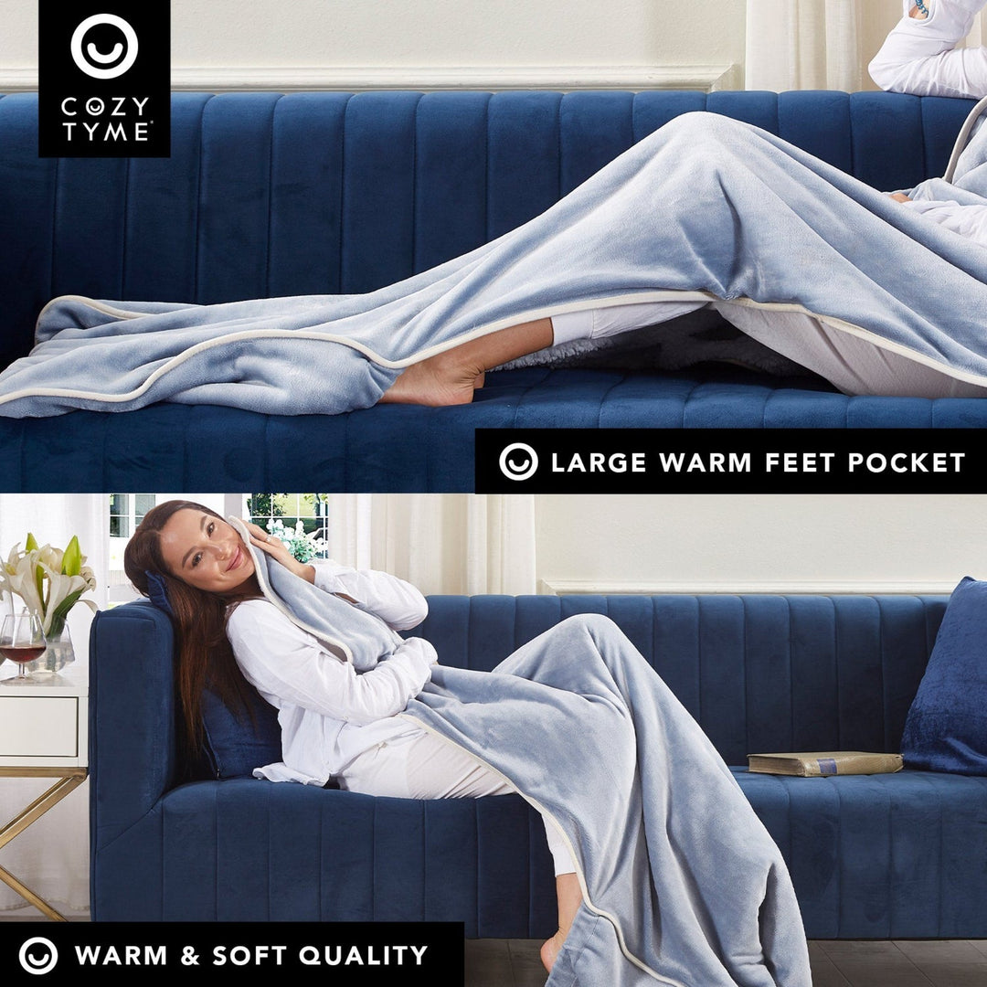 Toyah Blanket With Feet Pocket