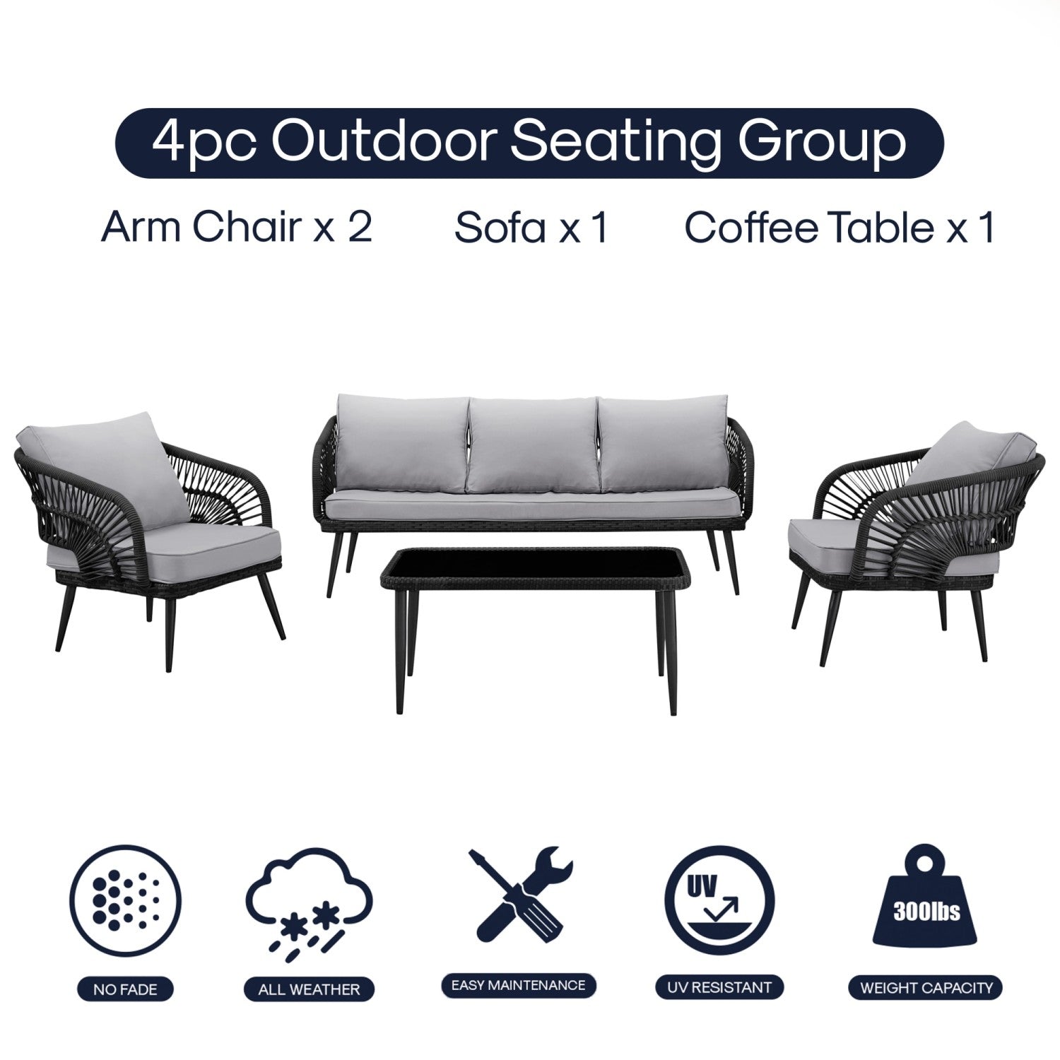 Amarion Bohemian Outdoor Set Includes 1 Sofa 3 Seater 2