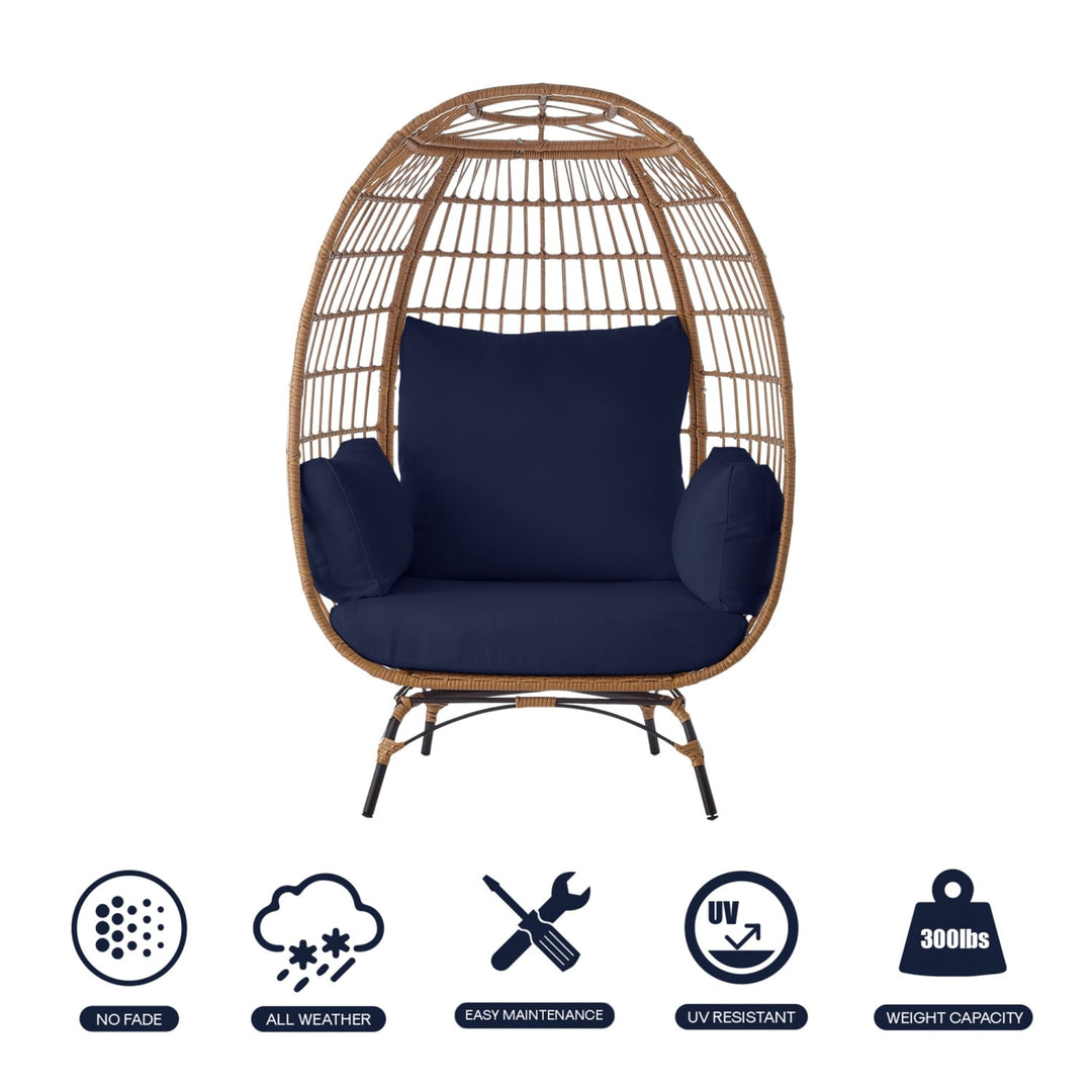 Inspired Home Vince Patio Chair  Navy 1